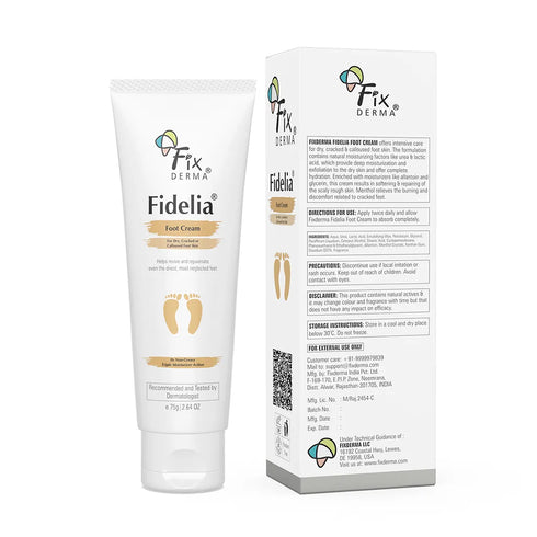 Fixderma Skincare Fidelia Foot Cream For Cracked Heels And Dry Skin